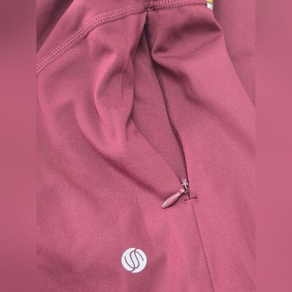 Strwtch The Rules Burgundy Zip-Up Fleece Lined Hoodie NWT - Picture 6 of 9